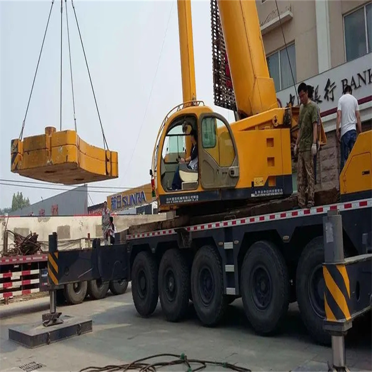 晋州当地吊车出租|机器吊装|75吨|工厂搬迁服务